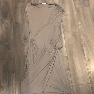 Helmut Lang Draped Grey Dress, size Large